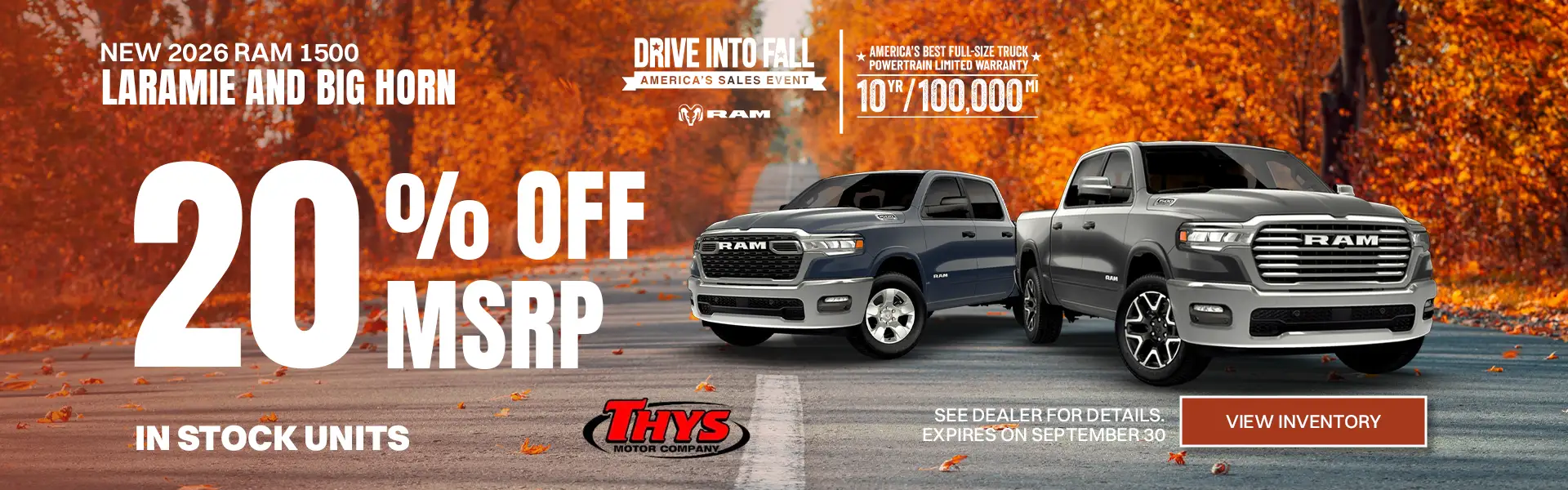 NEW 2026 RAM 1500 LARAMIE AND BIG HORN